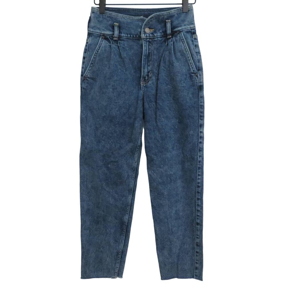 Hollister Womens Sz 25 Blue Ultra High-Rise Mom Jean Comfy Jeans